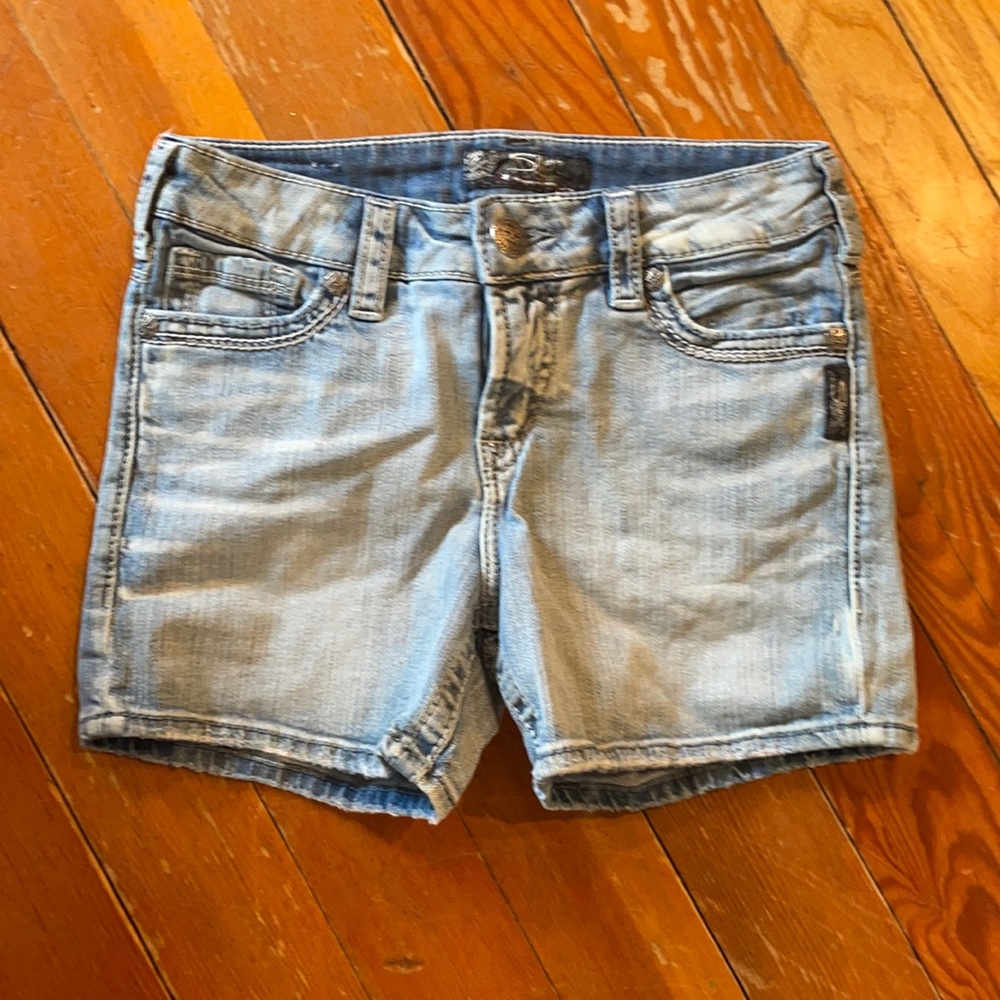 Silver shorts! Love them